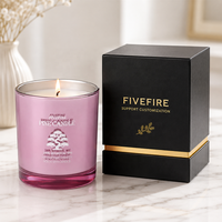 Bougie aromathérapeutique artisanale en cire de soja naturelle de luxe 3oz/5oz/8oz, bougies à étiquette privée, boîte d'emballage de luxe pour spa