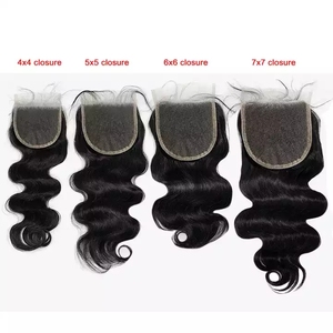 Tóc Người Nguyên Bản Thẳng Hàng Biểu Bì, Ren Trong Suốt Hd 4*4 5*5 6*6 13*4 13*6 Ren Phía Trước Bán Sỉ - Product Image 1