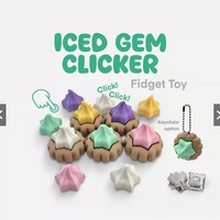 Игрушка фиджет 3D печать мороженое кликер брелок антистресс сенсорная игрушка подарок