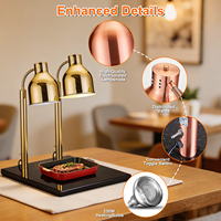 Lampe chauffante infrarouge pour buffet, idéale pour les pizzas, les aliments frits et la viande grillée – Lampe de maintien au chaud pour garder les plats cuisinés au chaud