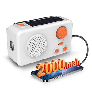 Radio Solar para Preparación para Desastres, Equipo de Supervivencia para Apocalipsis, Banco de Energía, Linterna de Plástico para Uso Nocturno - Product Image 1