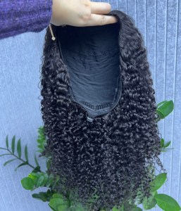 Peluca de media cabeza sin pegamento, de cabello virgen 100% sin procesar, doble densidad, larga, de alta densidad, negra, para mujer, vietnamita, al por mayor - Product Image 6