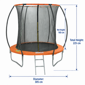 Filet de sécurité rond en PVC de haute qualité de <span class=keywords><strong>10</strong></span> pieds pour trampoline extérieur de jardin pour enfants et adultes - Product Image 5