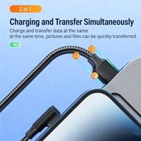 Cable de Carga Rápida USB-C PD60W 3A en Forma de L de 90 Grados, 1m 2m, para Teléfono Móvil, Impresora, Computadora, Cobre Puro, Venta al Por Mayor