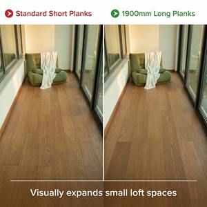 Plancher multicouche en bois dur de bouleau massif de chêne, haute résistance <span class=keywords><strong>et</strong></span> peu encombrant, dimensions 1900x190x14mm, idéal pour les mezzanines <span class=keywords><strong>et</strong></span> appartements en loft - Product Image 4