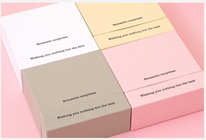 Joyero de papel de embalaje personalizado ecológico Simple de diseño flotante de lujo Almacenamiento de doble capa para collares pendientes anillos - Product Image 3