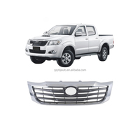Grille avant sport en plastique YBJ homologuée pour Hilux Vigo 2012-2014 OEM 53111-0K670 Noir/Chrome/Doré 100% Compatible