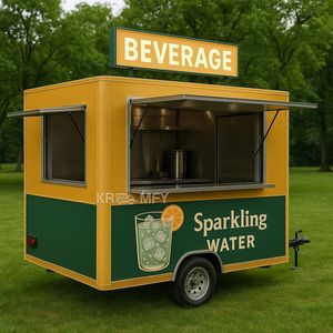 Popular DOT CE Deep Fryer Fast Trucks Street Mobile Full <b>Kitchen</b> Equipments Vintage Food Trailer - Product Image 6