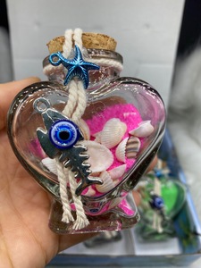 Mini-coquillages <span class=keywords><strong>avec</strong></span> message, <span class=keywords><strong>sable</strong></span> et verre, petite bouteille en verre nautique, décorations <span class=keywords><strong>de</strong></span> plage, souvenir d'été, cadeau artisanal - Product Image 3