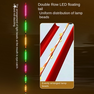 Galleggianti da Pesca LED Intelligenti in Eva PVC da 40cm-45cm, Lunghi, con Cambio Colore, Luminosi di Notte, per Carpe e Tilapia - Product Image 2