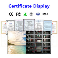 Pantalla LED para Montaje en Pared, Resistente al Agua, Panel LED P1 P2.6, Pantalla LED Digital 3D para Publicidad Interior