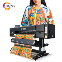 130Cm Grote Dtf Printer Nieuwe Staat Digitale Sublimatie Machine Voor Textiel Rolpers 1 Jaar Garantie Met Behulp Van Sublimatie