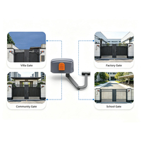 EASCO 550W 220VAC/24VAC Ouvre-portail automatique à bras oscillant 800kg pour l'ouverture de portails de villa et de cour, compatible avec diverses options personnalisées