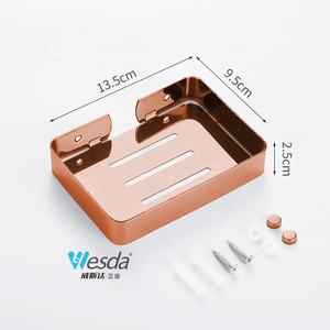 Bandeja <span class=keywords><strong>de</strong></span> jabonera <span class=keywords><strong>de</strong></span> Metal WESDA, soporte <span class=keywords><strong>de</strong></span> esponja montado en la pared para baño, cocina, <span class=keywords><strong>ducha</strong></span>, para hoteles, venta al por mayor - Product Image 4