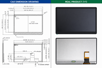 Module d'écran tactile capacitif LCD 14,0 pouces 1920x1080 FHD 10 points de contact Verre G+G Interface USB EDP 30 broches pour affichage interactif