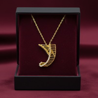 Collier Pendentif en Argent et Zircon UMJewelry, Plaqué Or, Vente en Gros, pour Hommes et Femmes, Cadeau de Fiançailles, Anniversaire, Mariage, Usage Quotidien, Fête