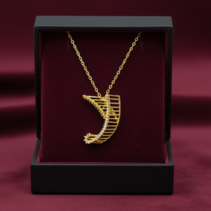 สร้อยคอจี้เงินประดับเพทาย UMJewelry ชุบทอง ขายส่ง สำหรับผู้ชายและผู้หญิง ของขวัญหมั้น ของขวัญวันครบรอบ สวมใส่ได้ทุกวัน สำหรับงานปาร์ตี้ - Product Image 5