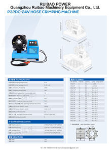 Vendite calde Finn potenza P32 6-87mm pressa idraulica in gomma strumento di crimpatura tubo 1/4 tubo da 2 pollici pressa motore pompa motore PLC - Product Image 6