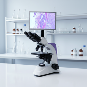 Microscopio Trinocular de Laboratorio MT MEDICAL con <span class=keywords><strong>Objetivo</strong></span> Acromático Estándar y Plataforma Mecánica para Observación Biológica - Product Image 5