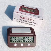 Minuterie d'échecs numérique avancée avec bonus et retard compte à rebours alarme noir/blanc minuterie de débat horloge d'échecs pour jeu de société