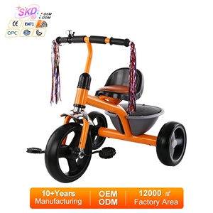 รถสามล้อเด็ก 2-6 ขวบ ของเล่นขี่เล่น 3 ล้อ พร้อมสายรุ้งและตะกร้าเก็บของ เหมาะสำหรับขี่เล่นทั้งในบ้านและนอกบ้าน ของขวัญสำหรับเด็กชายและเด็กหญิง - Product Image 1