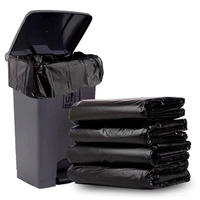 Sacs poubelles en HDPE noir épais, résistants, avec logo personnalisé imprimé, vente en gros