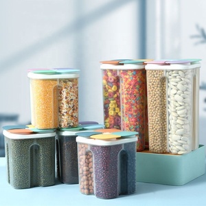 Hot Sell Colorful Lid Transparent Airtight <b>Plastic</b> Kitchen Food Storage <b>Containers</b> 24-Piece Set - Product Image 2