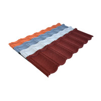 Steinbeschichtete Metalldachziegel zum Bestpreis, Hochwertig, Wasserdicht, Modernes Design für Villen