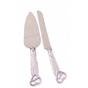 Stainless Steel Silver Color <b>Cake</b> <b>Server</b> Heart Design Handle Flatware For Wedding Parties Bakery And Restaurant Use - Product Image 1