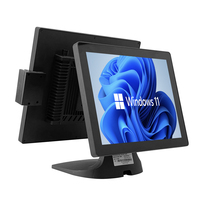 Software POS, Terminal de Pantalla Táctil Android de 15.6 Pulgadas + 11.6 Pulgadas, Sistema POS Todo en Uno Táctil para Tiendas Minoristas