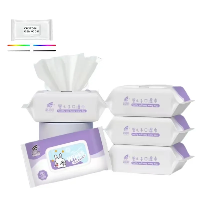 Lingette humide de nettoyage jetable individuelle/serviette humide/tissu humide pour bébé ou adulte