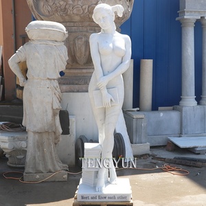 Statue de jardin de jeune fille nue en bronze <span class=keywords><strong>et</strong></span> laiton, sculpture féminine <span class=keywords><strong>sexy</strong></span> nue avec un livre - Product Image 2