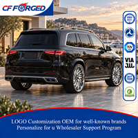 Jantes en alliage forgé monobloc de haute qualité personnalisées de 21, 22, 23 et 24 pouces, noires et usinées, 5x112, pour Mercedes Benz Classe GLS