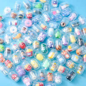 Mini juguetes de estilo caricaturesco en cápsulas para regalos de fiestas infantiles y premios escolares - Product Image 1