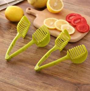 Outil de coupe de tranches de cuisine créative Porte-oignon Pomme de terre Tomate Trancheuse Coupe-fruits et légumes Gadg de cuisine de sécurité - Product Image 4