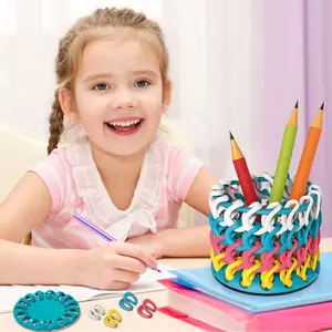 Ksf Diy Educatieve Handgemaakte Gevlochten Armband Handtas Maken Breien Kit Voor Kinderen Nieuwigheid Speelgoed