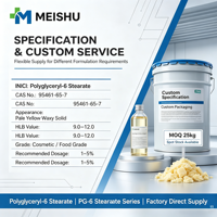 Stéarate de polyglycéryl 6 de qualité cosmétique et alimentaire, stabilisateur haute pureté, émulsifiant PG 6 Stearate pour formules cosmétiques et alimentaires