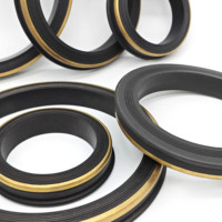 Joint d'étanchéité NBR Hammer Union Fig. 602 pour connexions standard de champ pétrolier avec anneau en laiton haute résistance, résistance nominale de 6 000 PSI, conforme API