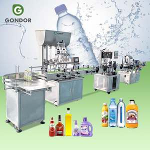 Ligne de production de remplissage et d'emballage pour bouteilles de sirop et d'huile de 5L, pour détergent liquide alimentaire et nettoyant pour vitres - Product Image 1