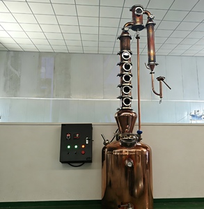 Destilador de Alcohol Profesional de Cobre de <span class=keywords><strong>200</strong></span> L, Equipo de Destilación de Alcohol Premium para la Producción de Bebidas y Vino - Product Image 3