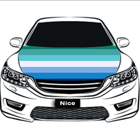 Housse de capot de voiture personnalisée arc-en-ciel (à sept rayures) pour homme gay, pliable, en polyester infroissable, anti-poussière et pare-soleil