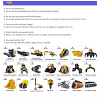 Godet de criblage rotatif d'usine pour excavatrices 5T/6T/8T/10T – Séparateur de sable, gravier, roche et compost