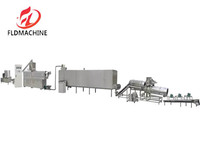 Extrudeuse de granulés d'aliments pour animaux de compagnie (chats, chiens, poissons) avec PLC et moteur, en acier inoxydable, haute efficacité, capacité de 400-500 kg/h