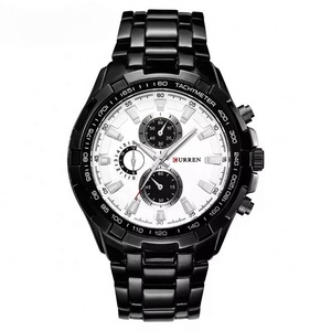Nouvelle montre chronographe multifonction tendance pour homme, bracelet en acier inoxydable, étanche, montre sport à quartz avec aiguilles lumineuses - Product Image 2