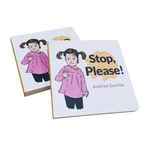 Custom Coloring Kids Cardboard Books Film Lamination Surface Finish Print Service For Baby Drawing Children Board Book