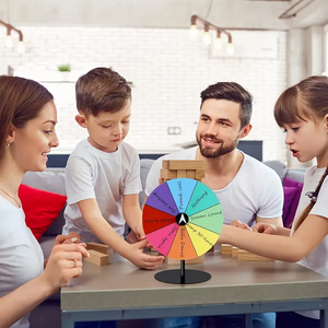 Giradischi da gioco in acrilico cancellano ruota girevole per feste novità compleanno matrimonio natale capodanno laurea giochi di carnevale - Product Image 6