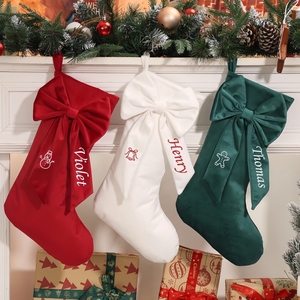Chaussettes <span class=keywords><strong>de</strong></span> <span class=keywords><strong>Noël</strong></span> brodées sur mesure, chaussettes <span class=keywords><strong>de</strong></span> <span class=keywords><strong>Noël</strong></span> personnalisées avec nom et icône, à suspendre au foyer/à l'arbre <span class=keywords><strong>de</strong></span> <span class=keywords><strong>Noël</strong></span> - Product Image 6