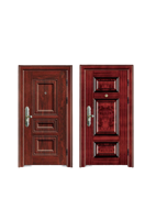 Porte d'entrée moderne en acier avec âme composite insonorisée pour intérieurs silencieux de bureaux à domicile et entrepôts – Rénovation élégante de maison