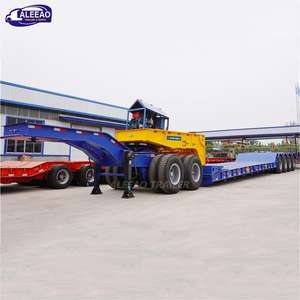 מכירה חמה 14 M 150 120 70 טון 3 סרנים להסרה צוואר אווז נמוך משאית טריילר למכירה הובלה עם מיטה נמוכה lowboy - Product Image 4