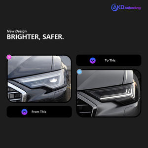 Faro Anteriore Audi <span class=keywords><strong>A6</strong></span> 2019-2024 Modifica C8 Configurazione Alta 5 Barre LED Matrix Indicatori di Direzione Sequenziali 12V - Product Image 2
